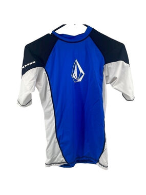 Volcom swim shirt rash guard anti uv mod tech uv ultra violet protection sz lg